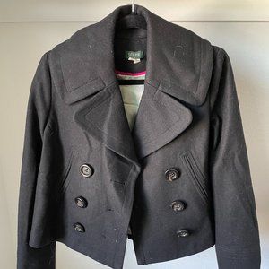 JCrew Wool Cropped Pea Coat